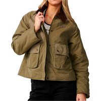 Rip Curl chaquetas mujer BOSSA NOVA WAXED CHORE JACKET vista frontal