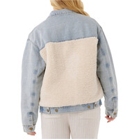 Rip Curl chaquetas mujer CRUISIN. SHERPA DENIM JACKET vista trasera