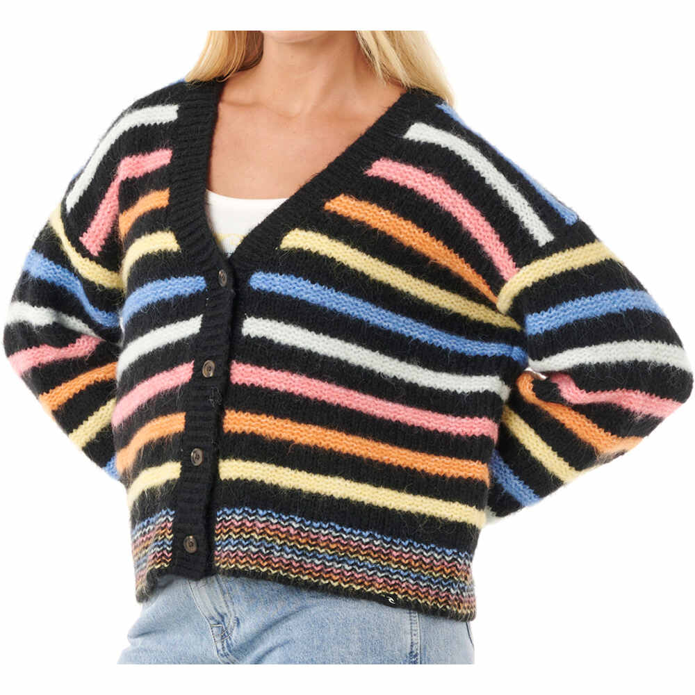Rip Curl chaquetas mujer PACIFIC RIDER STRIPE CARDI vista detalle