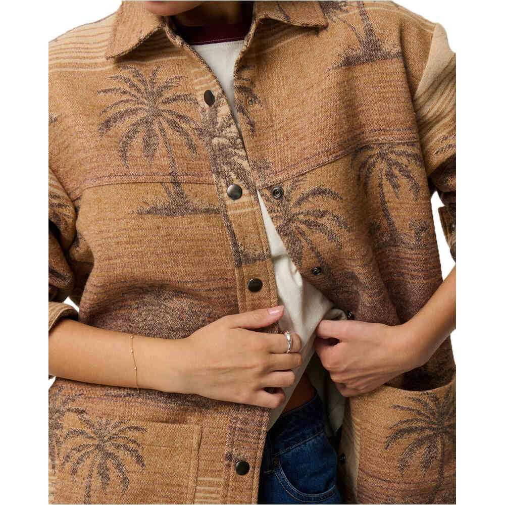 Rip Curl chaquetas mujer RETRO SWELL JACQUARD SHACKET vista detalle