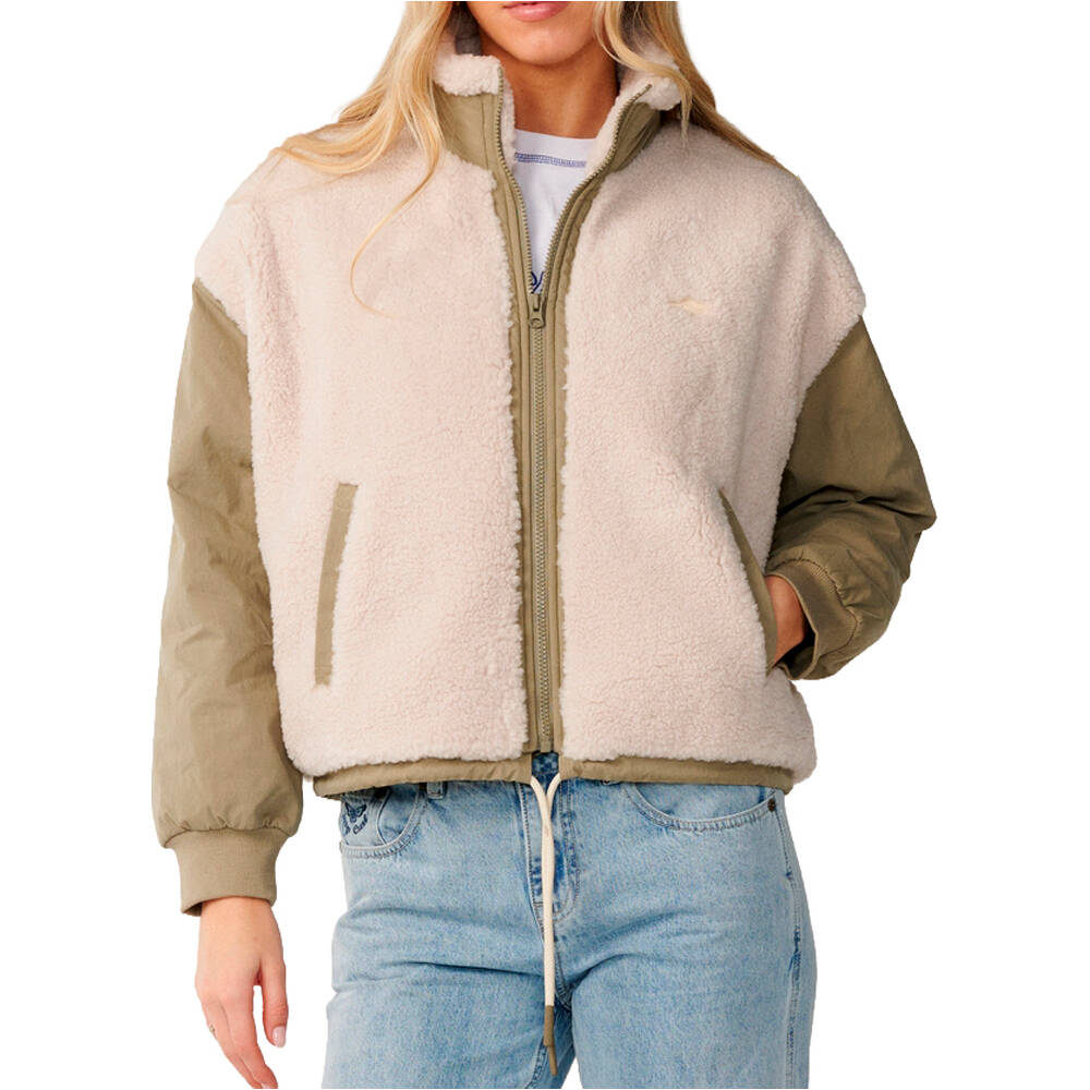 Rip Curl chaquetas mujer VENTURE SHERPA JACKET vista frontal