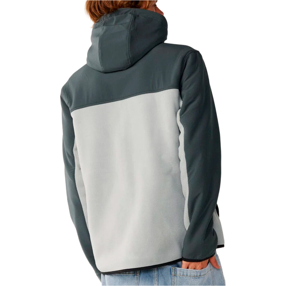 Rip Curl jersey hombre S-SERIES PANELLED ZIP THRU HO vista trasera
