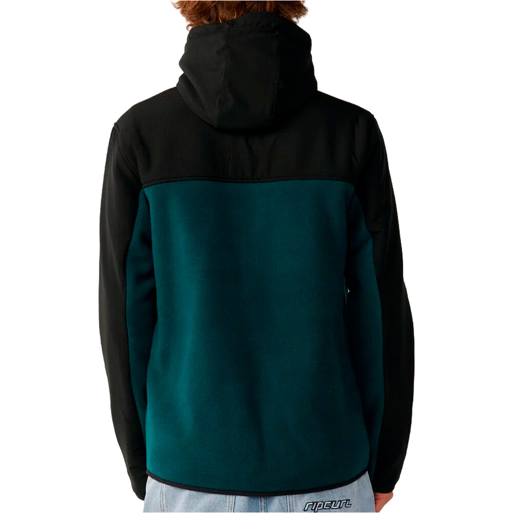 Rip Curl jersey hombre S-SERIES PANELLED ZIP THRU HO vista trasera