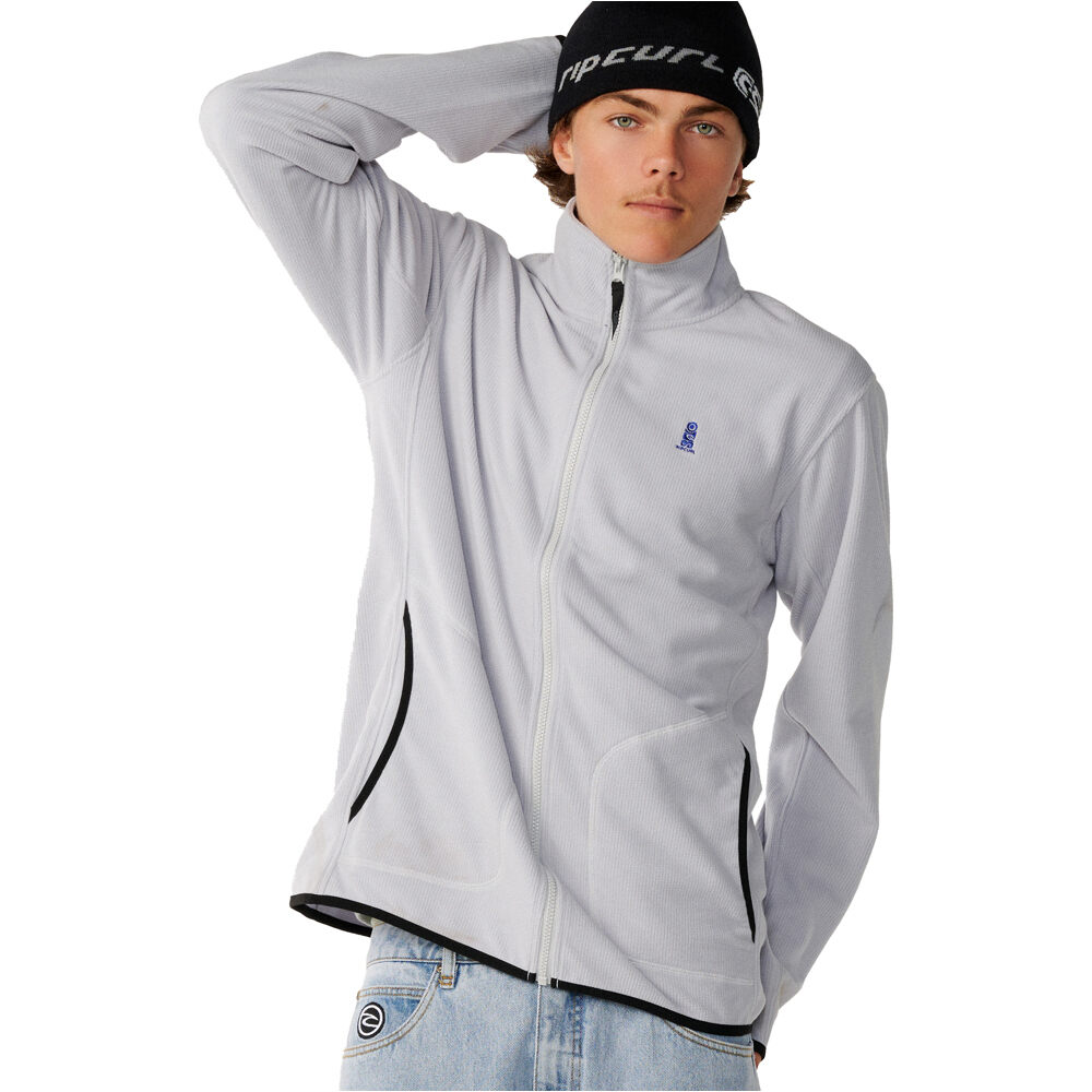 Rip Curl jersey hombre S-SERIES POLAR ZIP THRU CREW vista frontal
