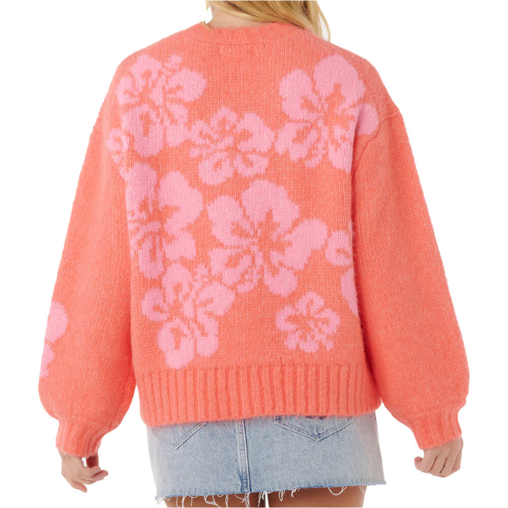 Rip Curl jersey mujer HIBISCUS HEAT JACQUARD CREW vista trasera