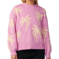 Rip Curl jersey mujer RETRO SWELL PALM JACQUARD CREW vista frontal