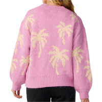 Rip Curl jersey mujer RETRO SWELL PALM JACQUARD CREW vista trasera