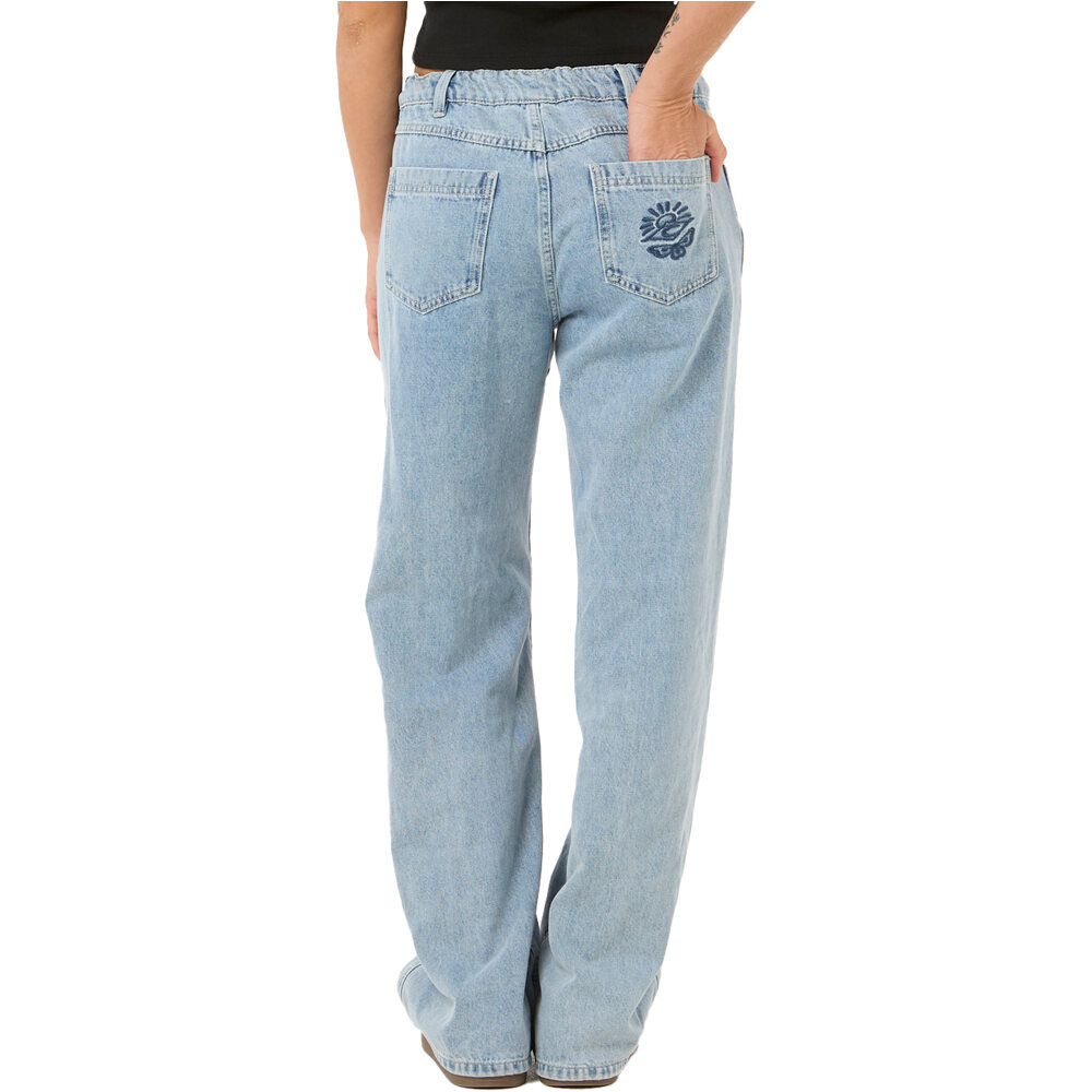 Rip Curl pantalón mujer AGGIE RELAXED JEANS vista trasera