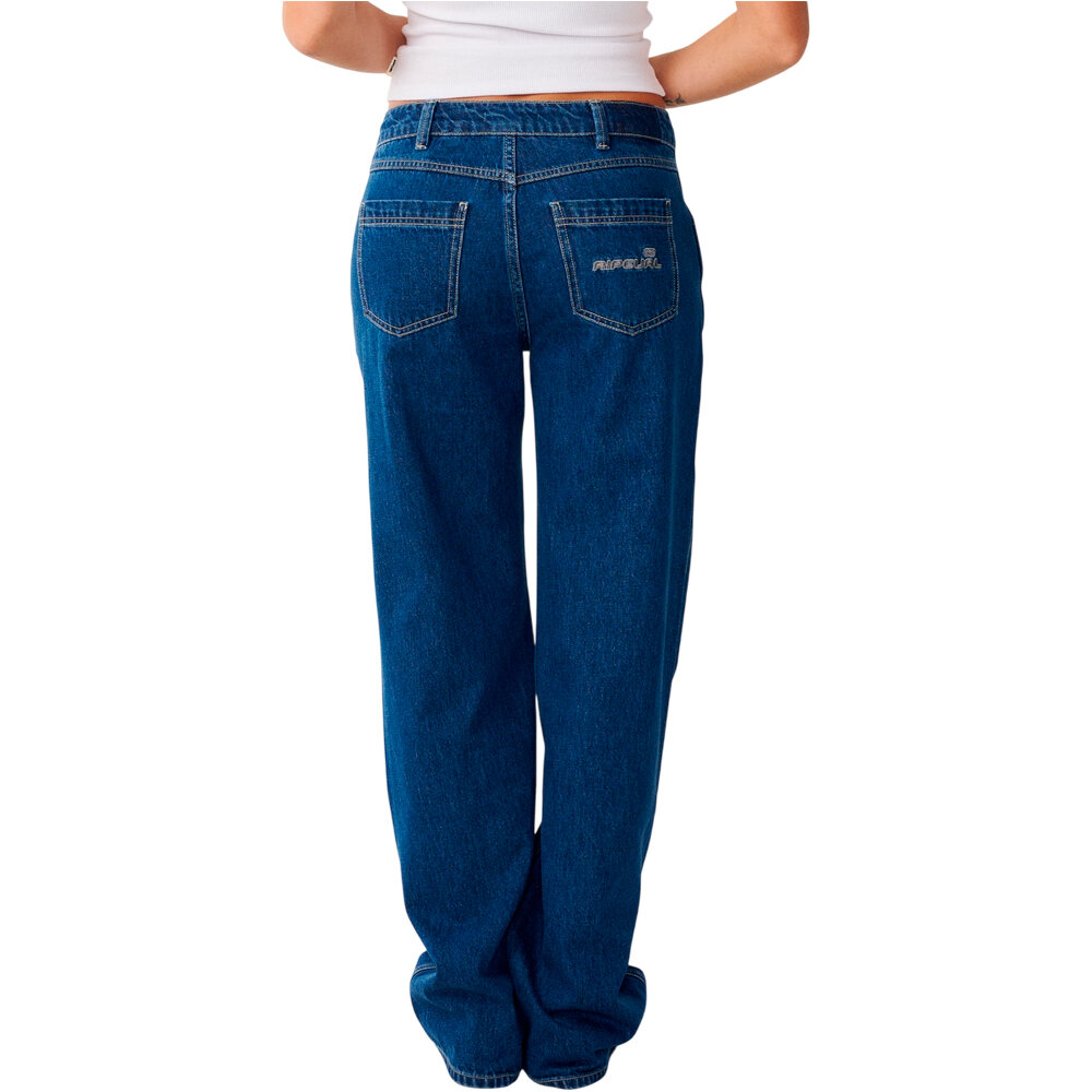 Rip Curl pantalón mujer AGGIE RELAXED JEANS vista trasera