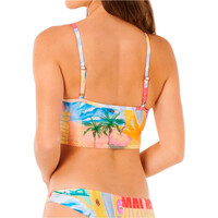 Rip Curl parte de arriba bikini HOTEL MALIBU MULTI FIT TANK vista trasera