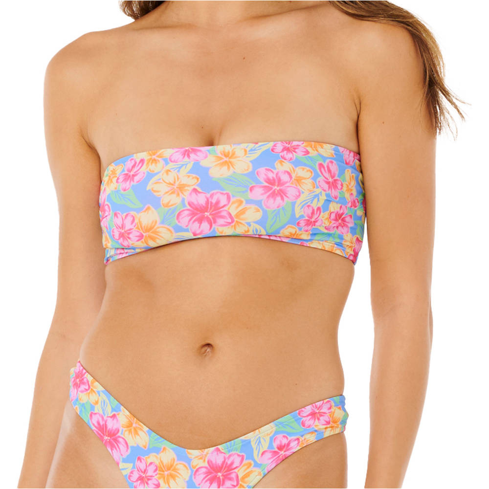 Rip Curl parte de arriba bikini MALIBU COVE REVO BANDEAU vista frontal