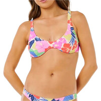 Rip Curl parte de arriba bikini PARTY WAVE MULTI FIT TOP vista frontal