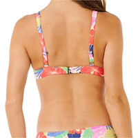 Rip Curl parte de arriba bikini PARTY WAVE MULTI FIT TOP vista trasera