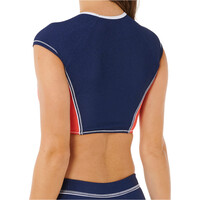 Rip Curl parte de arriba bikini SURF TIDE CROP SS RV vista trasera