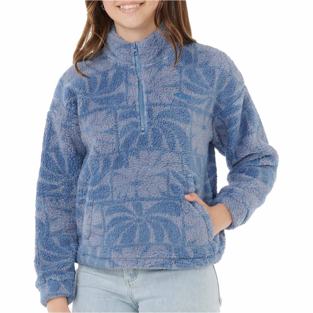Rip Curl polar niña AOTS OCEANIC POLAR FLEECE-GIRL vista frontal