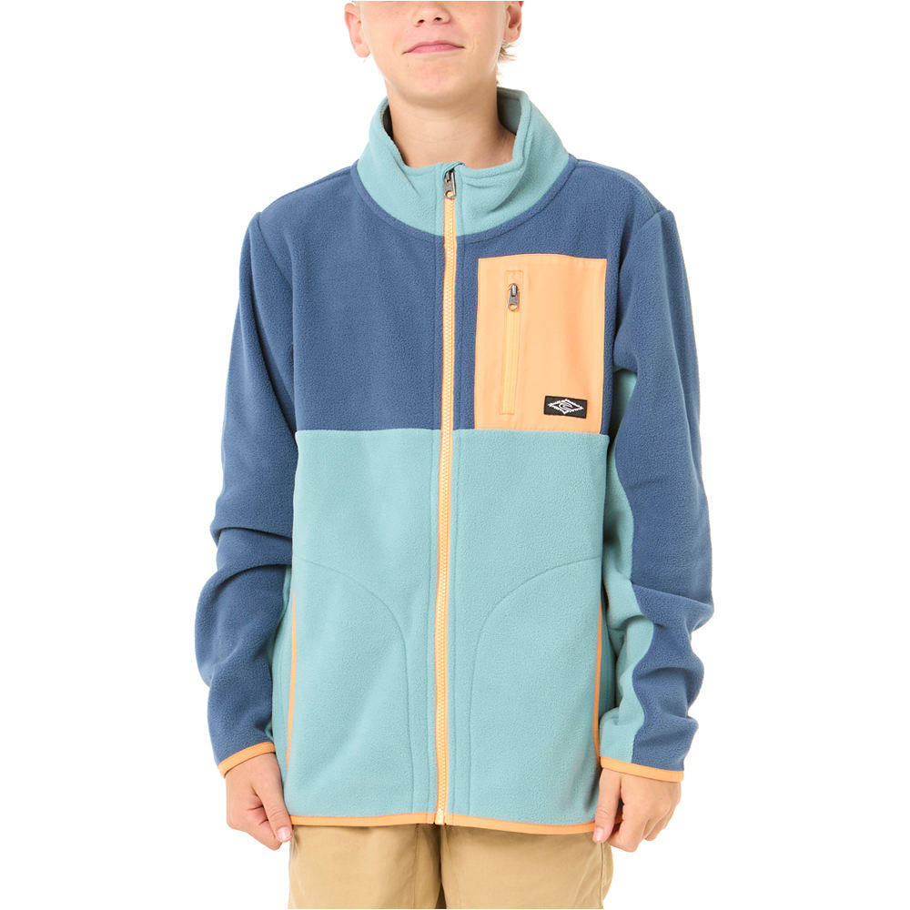 Rip Curl polar niño RAW ENERGY BLOCK FLEECE - BOY vista frontal