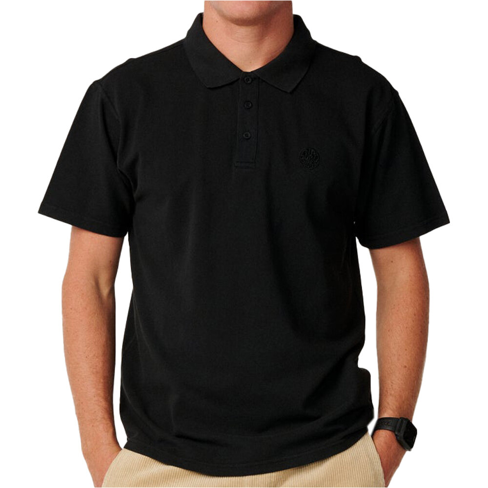 Rip Curl polo manga corta hombre PREMIUM SURF WETTIE POLO vista frontal