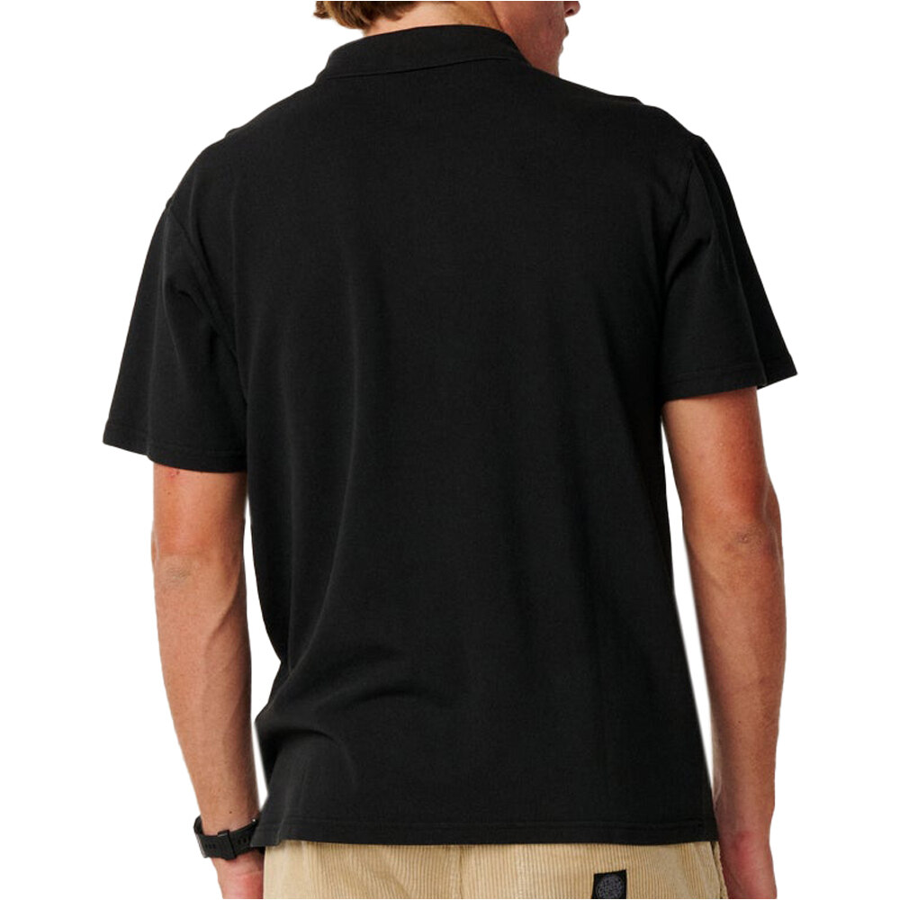 Rip Curl polo manga corta hombre PREMIUM SURF WETTIE POLO vista trasera