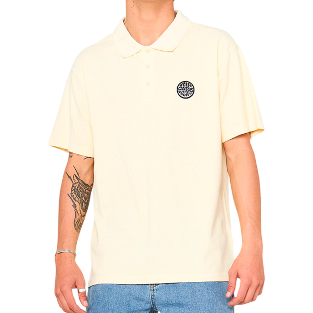 Rip Curl polo manga corta hombre WETTIE POLO vista frontal