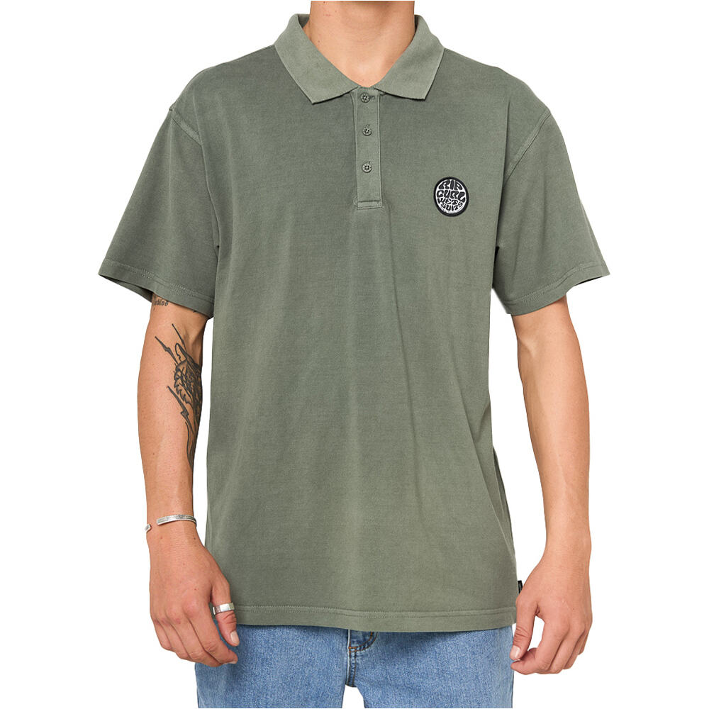Rip Curl polo manga corta hombre WETTIE POLO vista frontal