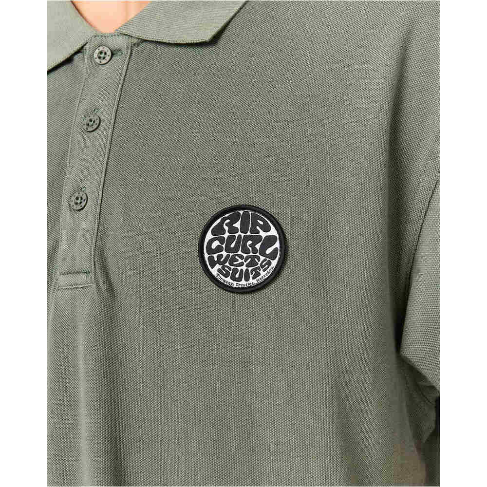 Rip Curl polo manga corta hombre WETTIE POLO vista trasera