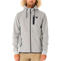 Rip Curl sudadera hombre ANTI SERIES DEPARTED ZIP THR vista frontal