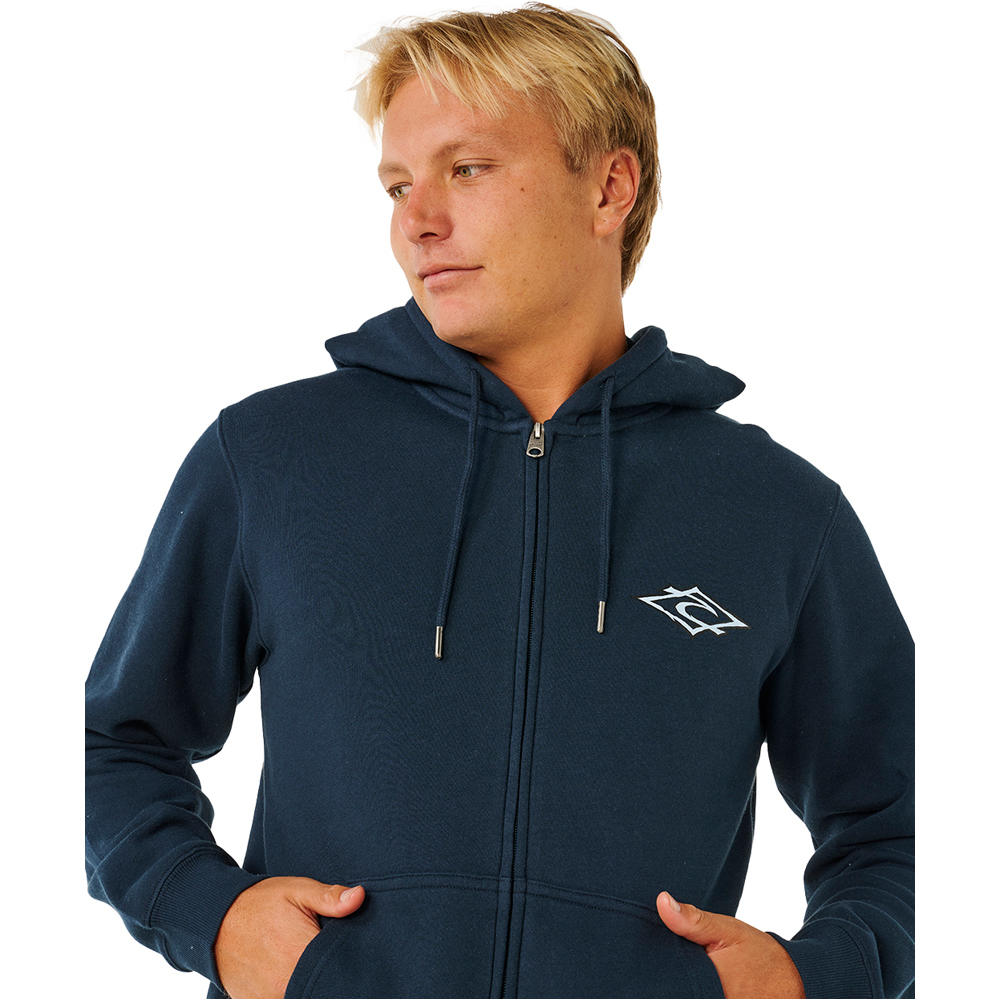 Rip Curl sudadera hombre HAZEY DAYS ZIP THRU vista detalle