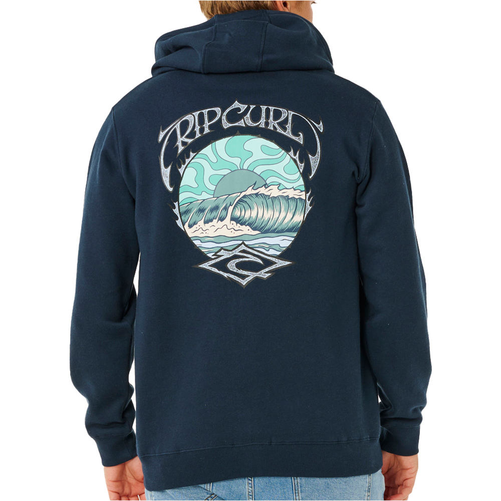 Rip Curl sudadera hombre HAZEY DAYS ZIP THRU vista trasera