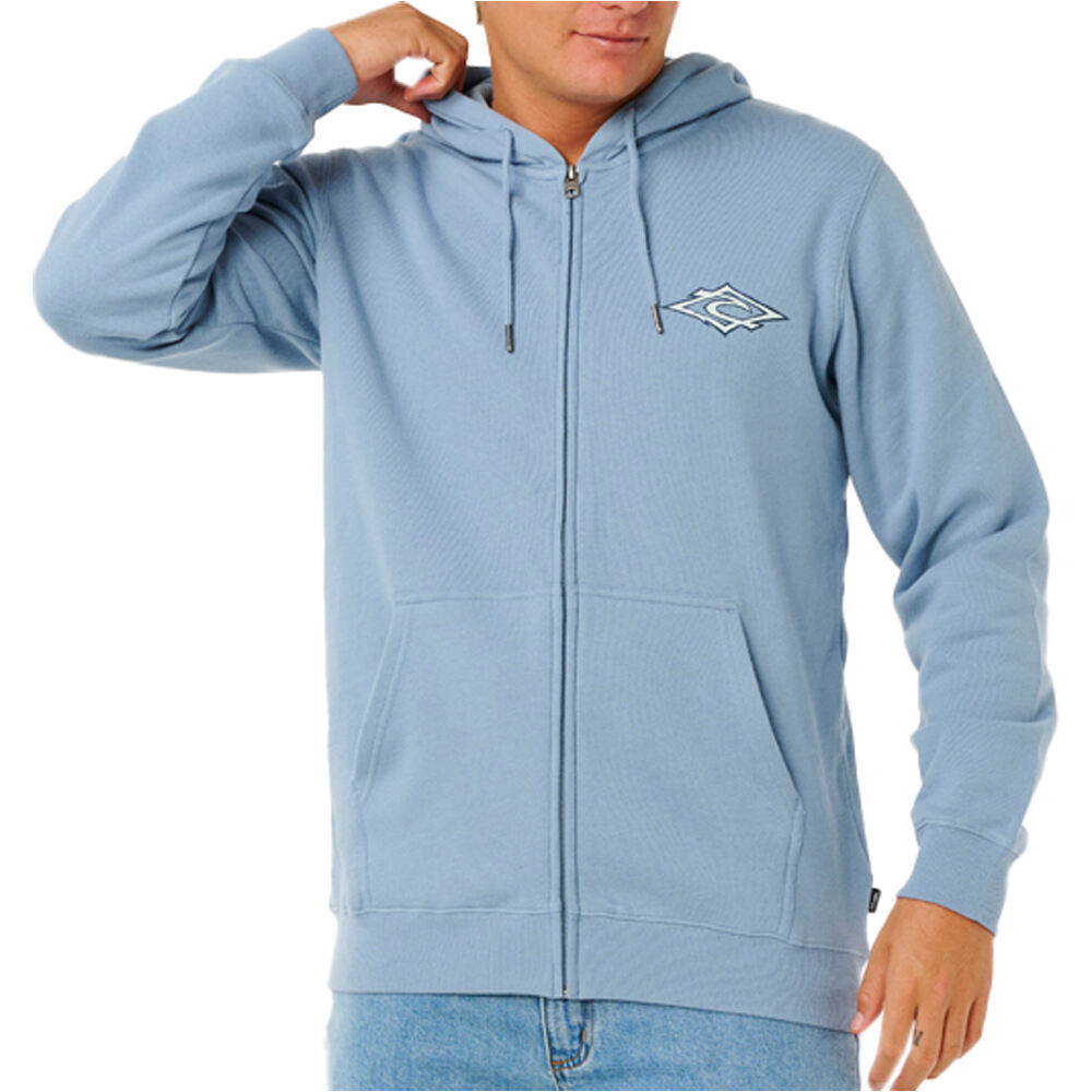 Rip Curl sudadera hombre HAZEY DAYS ZIP THRU vista trasera