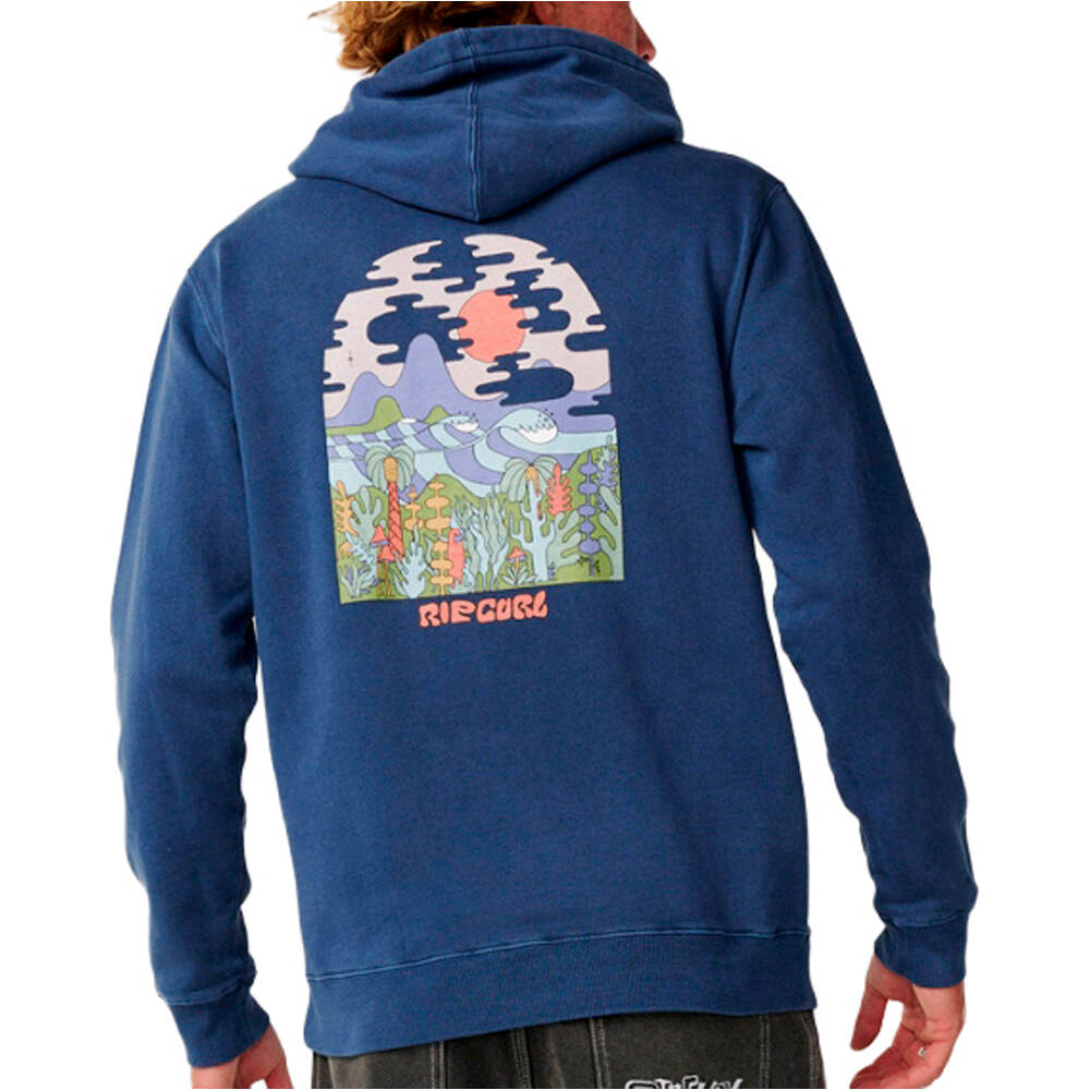 Rip Curl sudadera hombre PACIFIC RINSE HIGGINS HOOD vista trasera
