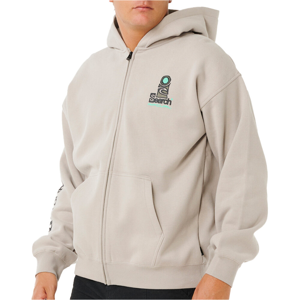 Rip Curl sudadera hombre SEARCH ZIP THRU HOOD vista frontal