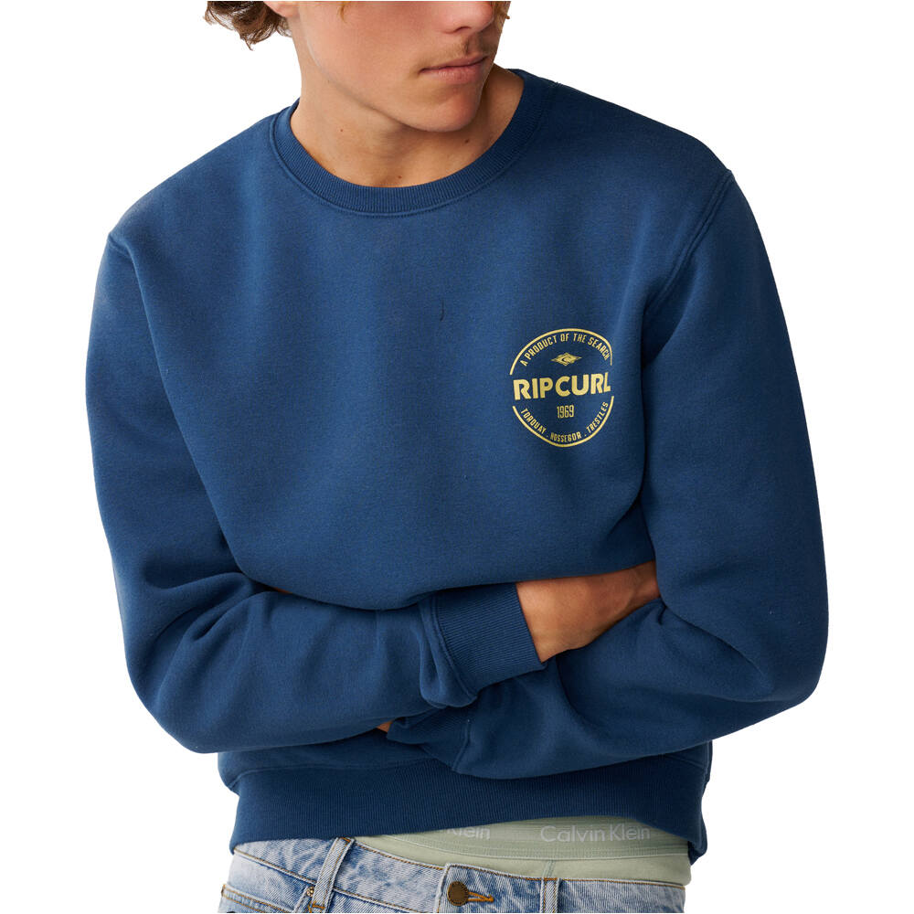 Rip Curl sudadera hombre STAPLE CREW vista detalle