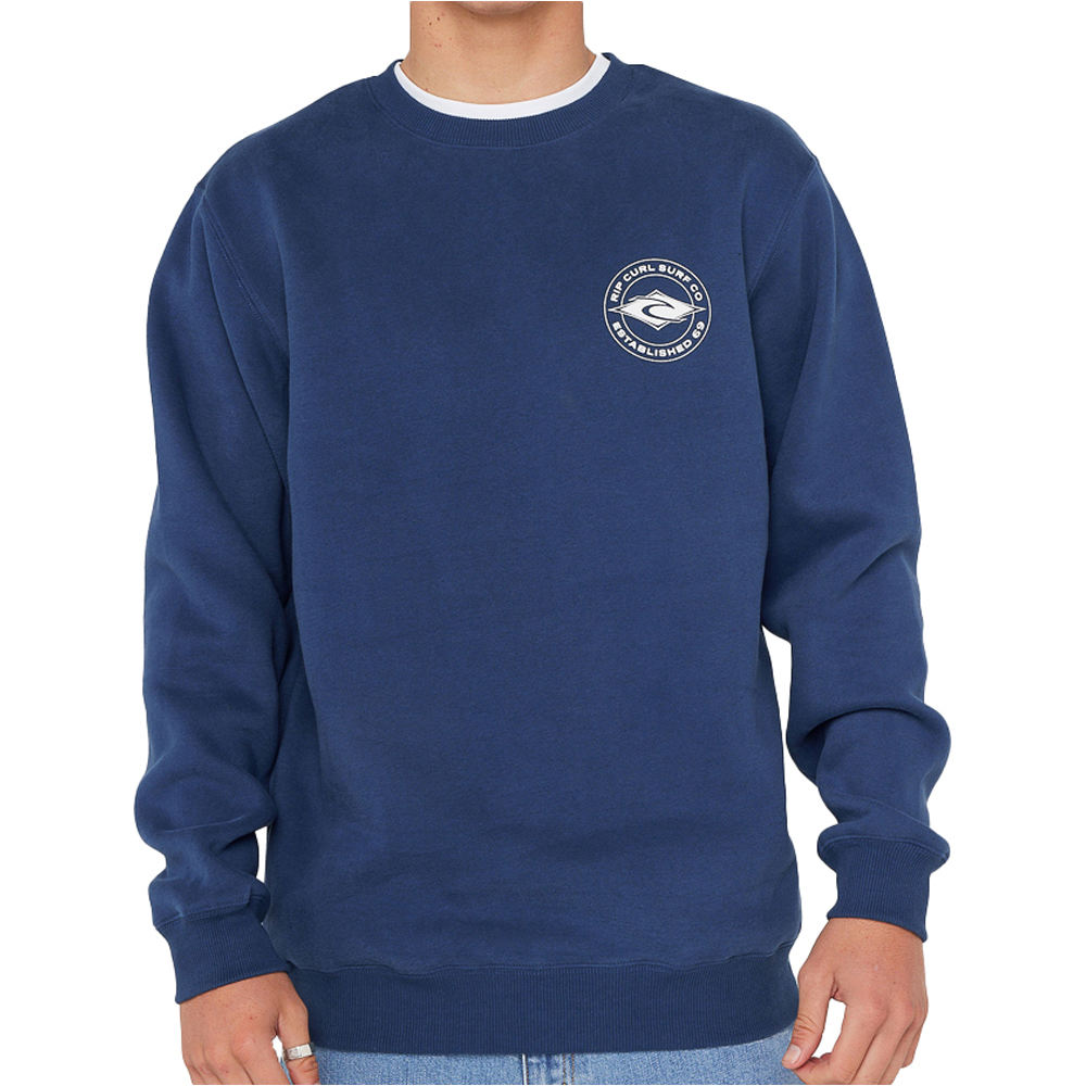 Rip Curl sudadera hombre STAPLE CREW vista frontal