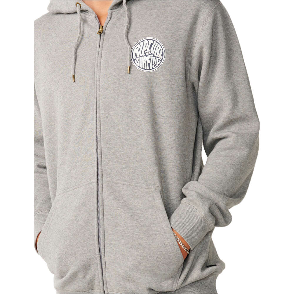 Rip Curl sudadera hombre STREAMLINE ZIP THRU FLEECE vista detalle
