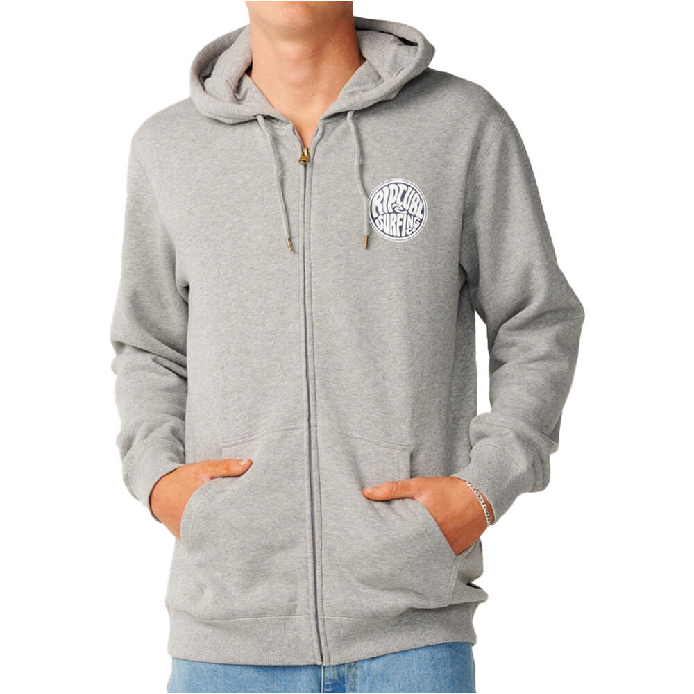 Rip Curl sudadera hombre STREAMLINE ZIP THRU FLEECE vista frontal