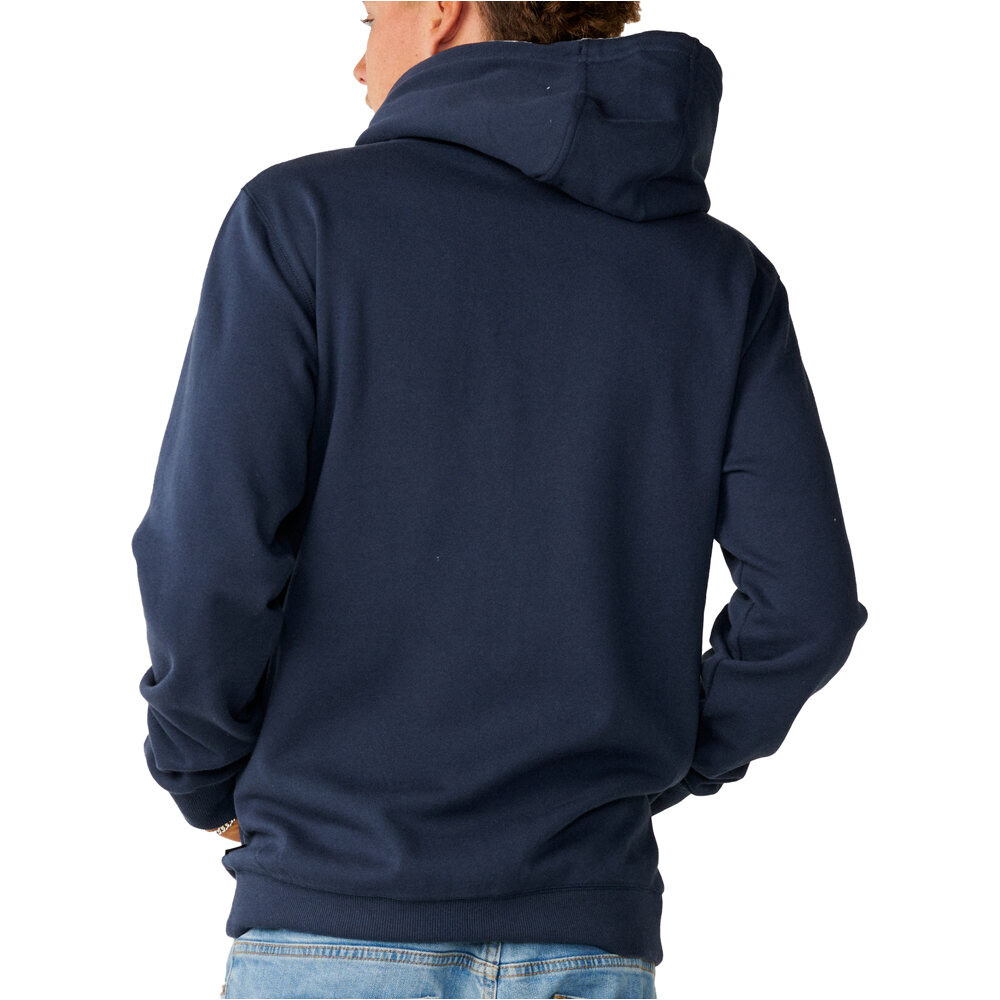 Rip Curl sudadera hombre STREAMLINE ZIP THRU FLEECE vista trasera
