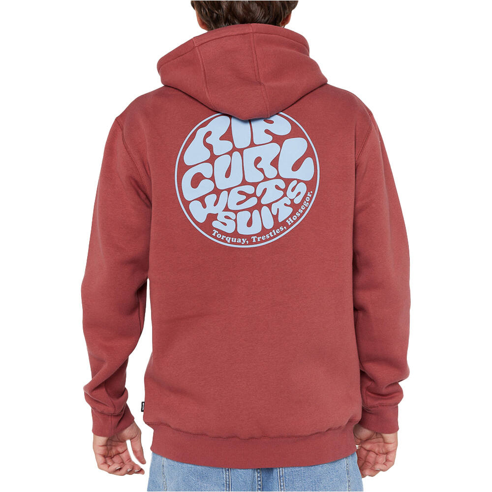 Rip Curl sudadera hombre WETSUIT ICON HOOD vista trasera