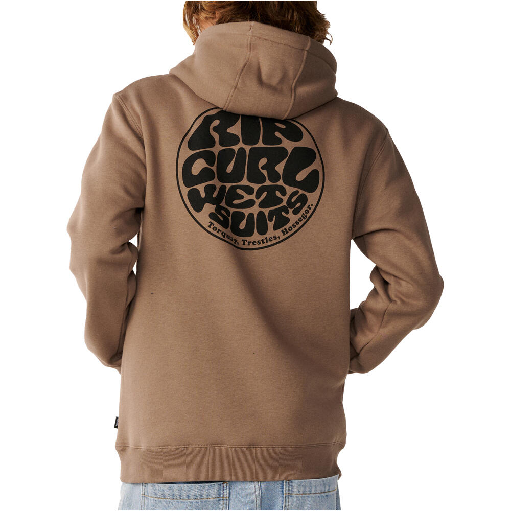 Rip Curl sudadera hombre WETSUIT ICON HOOD vista trasera