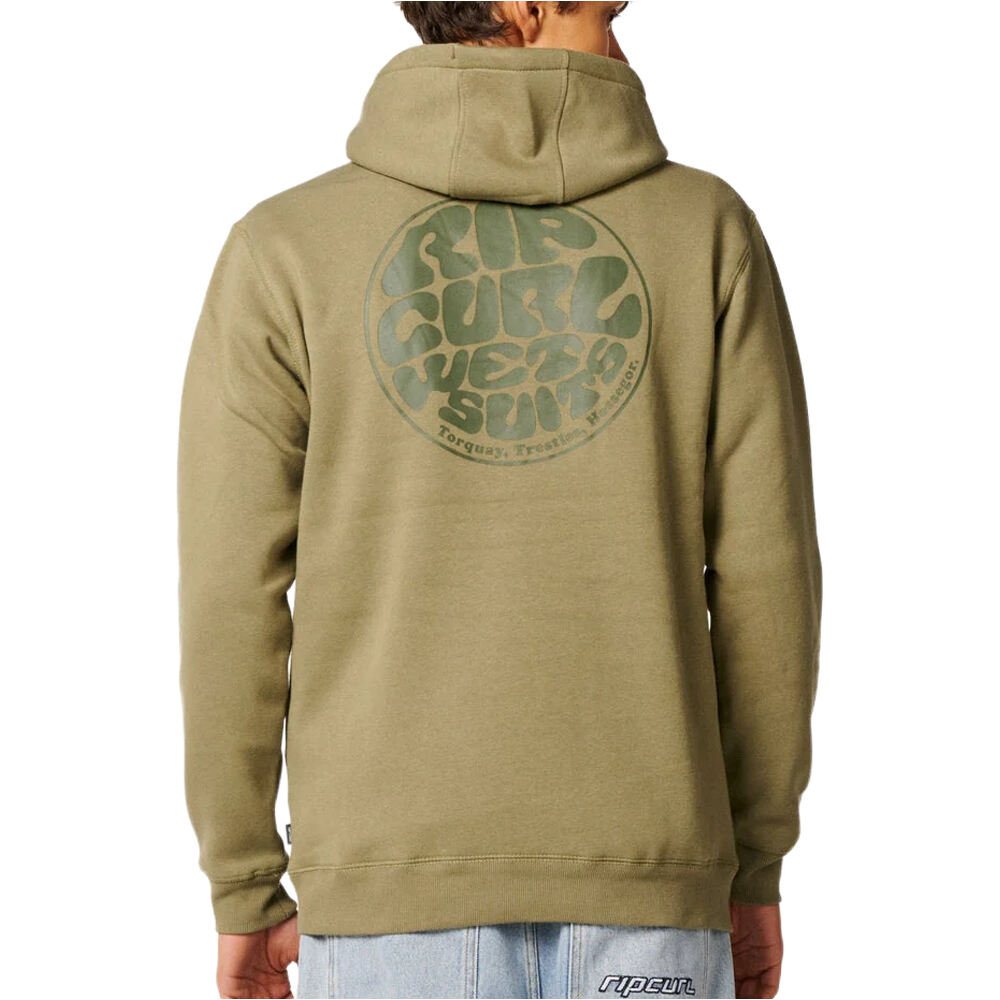 Rip Curl sudadera hombre WETSUIT ICON HOOD vista trasera