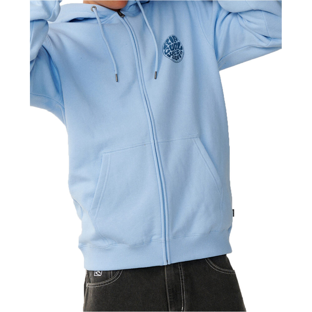 Rip Curl sudadera hombre WETTIE PASSAGE ICON ZIP THRU vista detalle