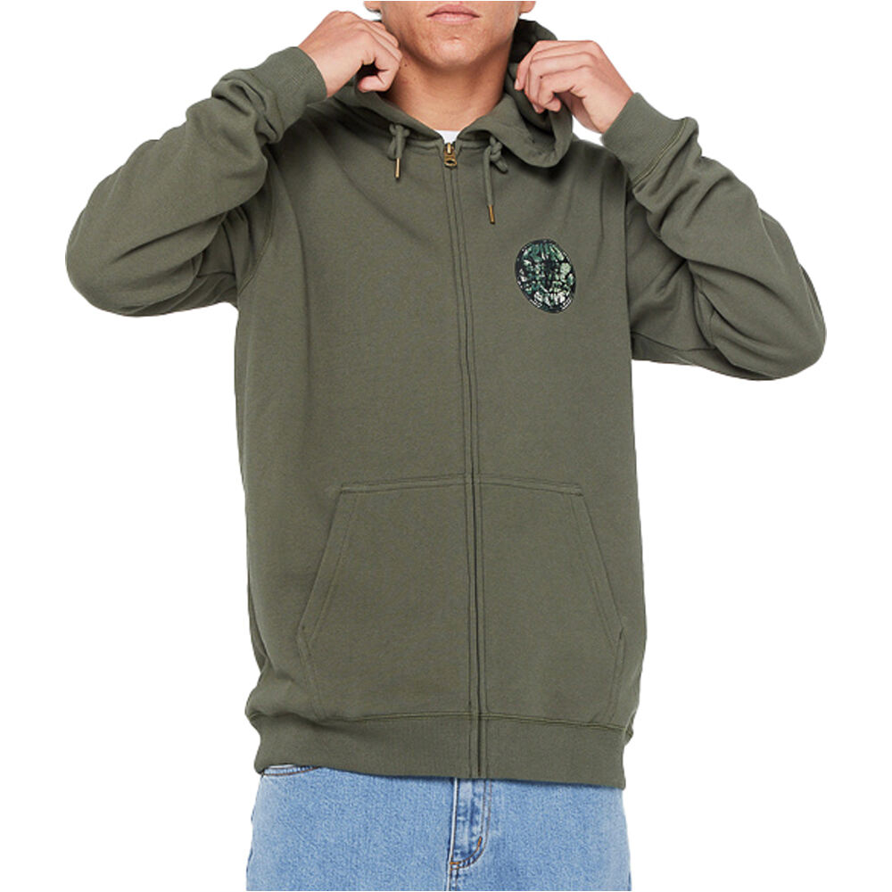 Rip Curl sudadera hombre WETTIE PASSAGE ICON ZIP THRU vista frontal