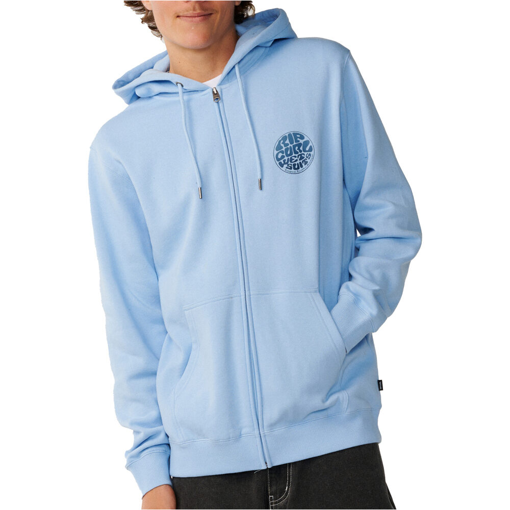 Rip Curl sudadera hombre WETTIE PASSAGE ICON ZIP THRU vista frontal
