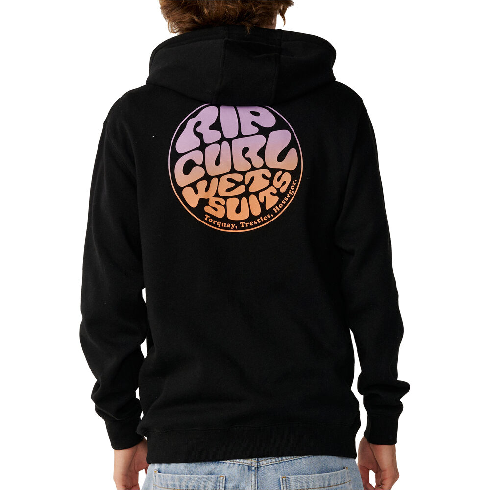 Rip Curl sudadera hombre WETTIE PASSAGE ICON ZIP THRU vista trasera