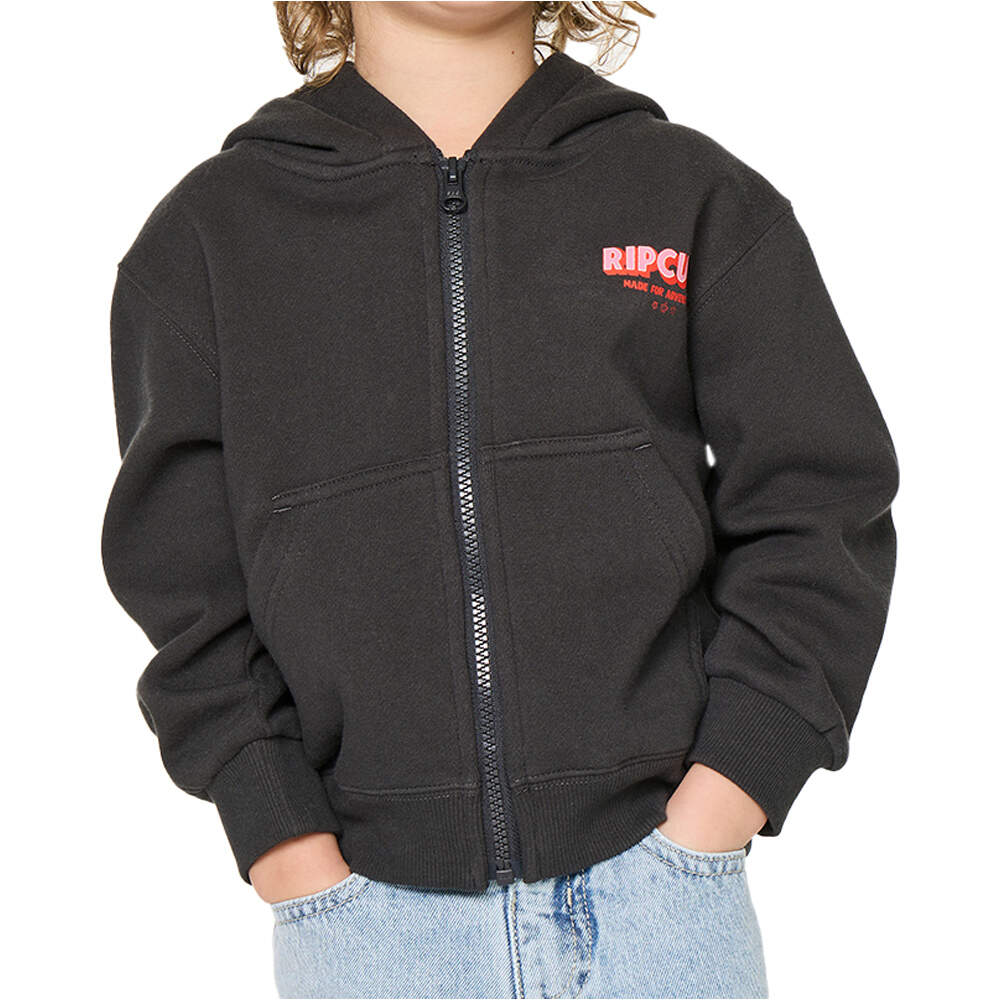 Rip Curl sudadera junior niña ROAD TRIP Z/T HOOD - GIRL vista frontal