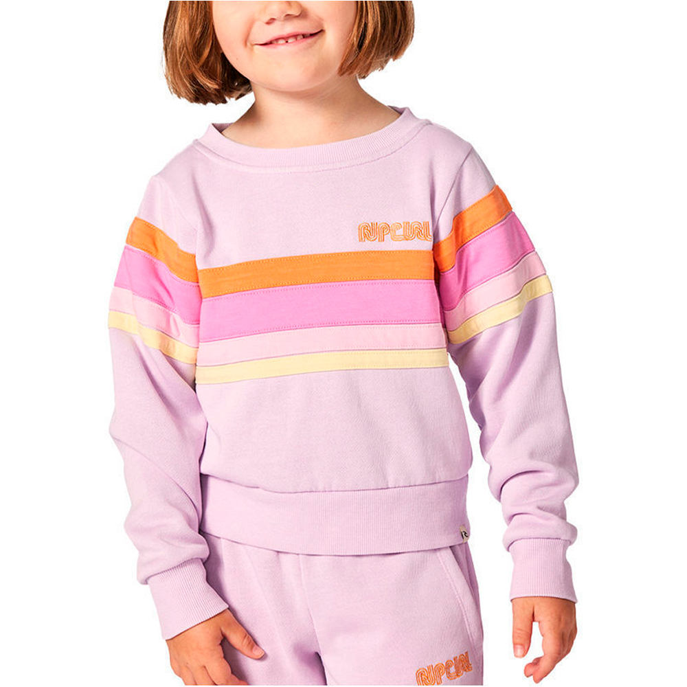 Rip Curl sudadera junior niña SURF REVIVAL CREW -GIRL vista frontal