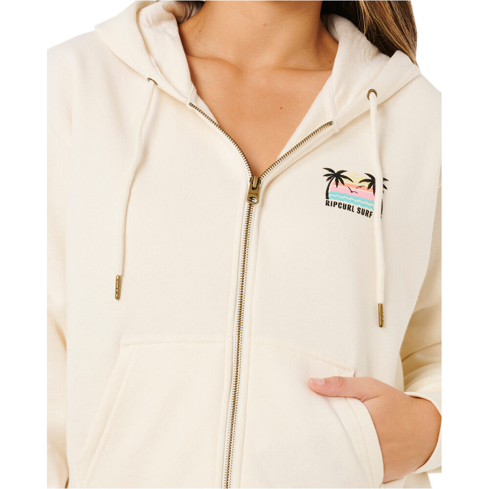 Rip Curl sudadera mujer ALOHA ZIP THRU vista detalle