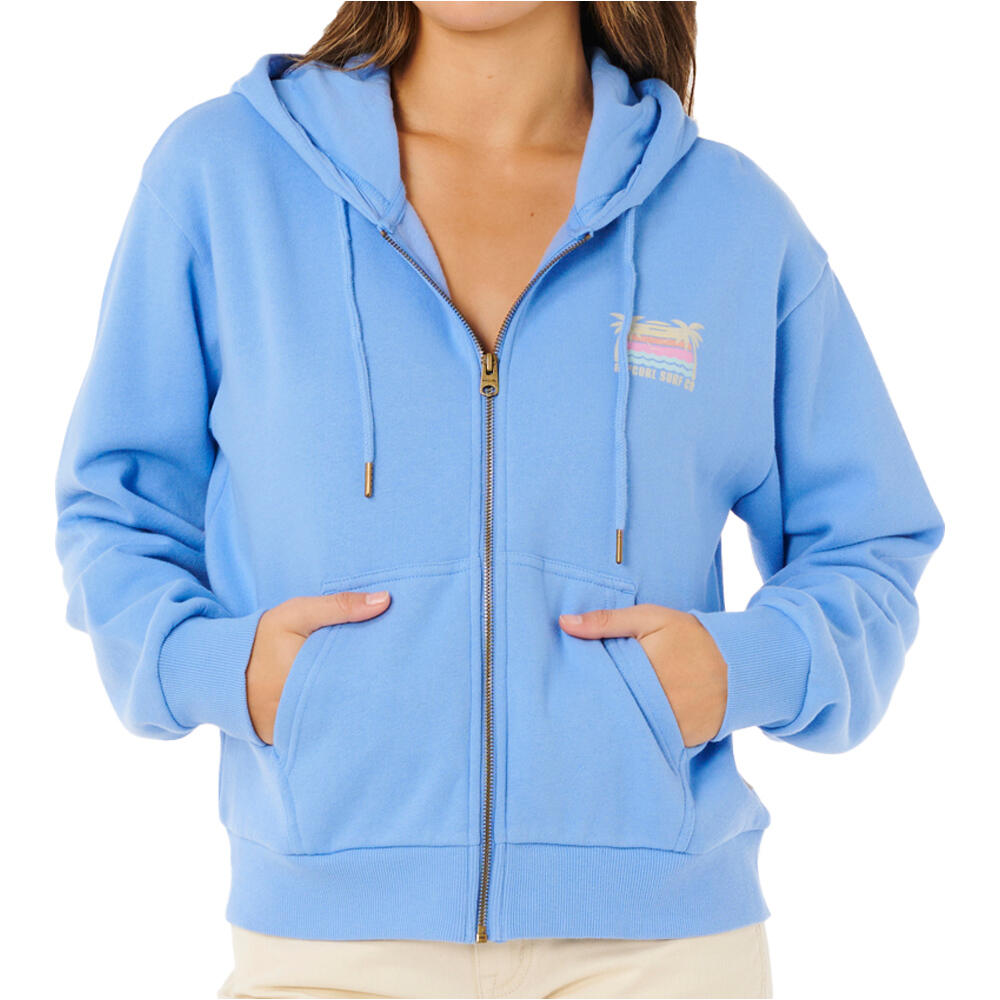 Rip Curl sudadera mujer ALOHA ZIP THRU vista frontal