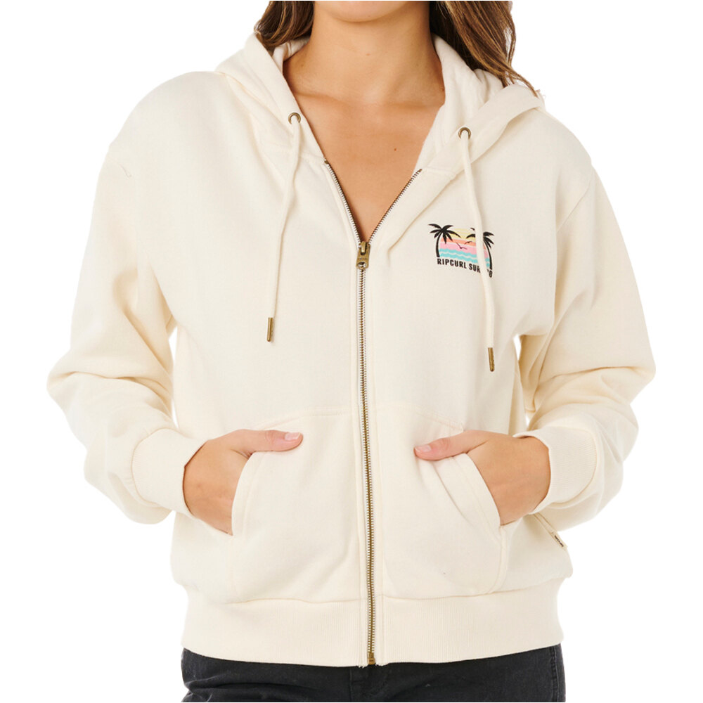 Rip Curl sudadera mujer ALOHA ZIP THRU vista frontal