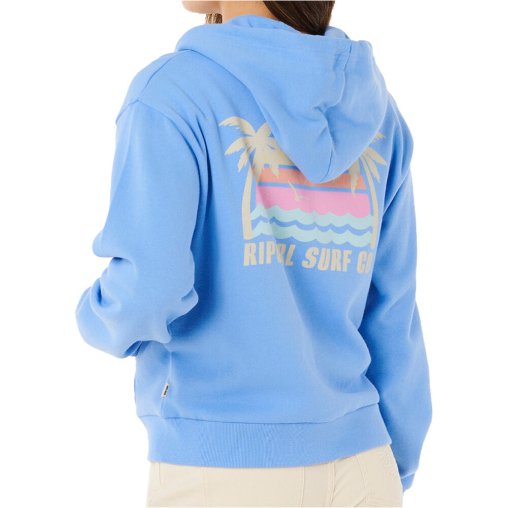 Rip Curl sudadera mujer ALOHA ZIP THRU vista trasera