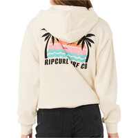 Rip Curl sudadera mujer ALOHA ZIP THRU vista trasera